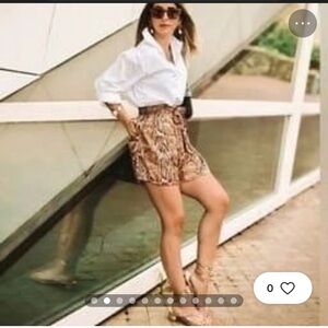 ZARA Snake Print Shorts, Size XS